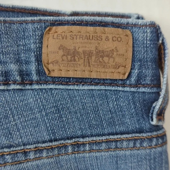 Levi's 515 Boot Cut Jeans 4M Blue Pockets - Picture 8 of 16
